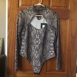 Snake skin body suit